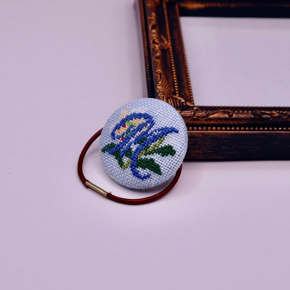 カサブランカ イニシャル クロスステッチ刺繍1枚目の画像